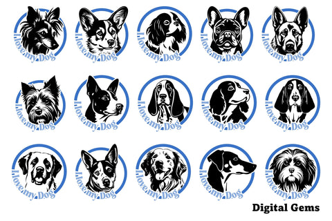 Adore Your Dog Companion with 30 Captivating SVG Designs! SVG Digital Gems 
