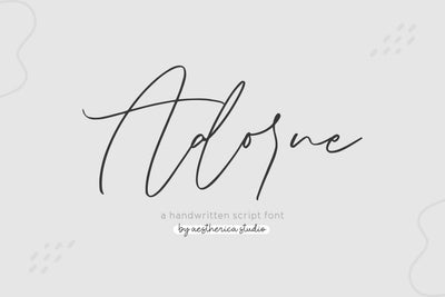 Adorne Font Aestherica Studio 