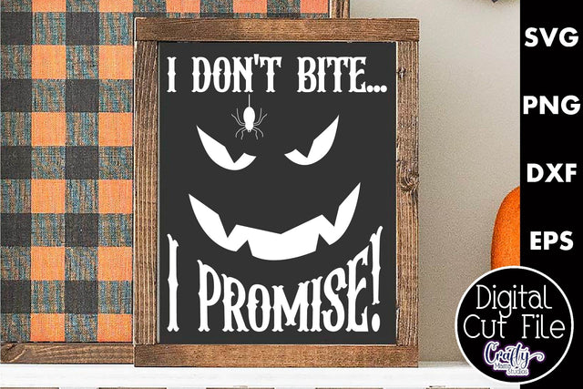 Adult Halloween Sign Funny Svg, I Don't Bite Vampire SVG Crafty Mama Studios 