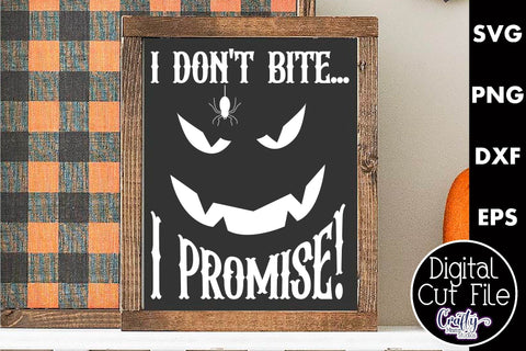 Adult Halloween Sign Funny Svg, I Don't Bite Vampire SVG Crafty Mama Studios 