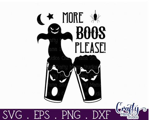 Adult Halloween Sign Funny Svg, More Boos Please SVG Crafty Mama Studios 
