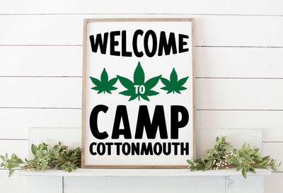 Adult Humor Camping SVG: Welcome to Camp Cottonmouth SVG Crafting After Dark 