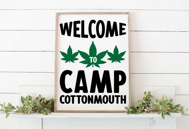 Adult Humor Camping SVG: Welcome to Camp Cottonmouth SVG Crafting After Dark 