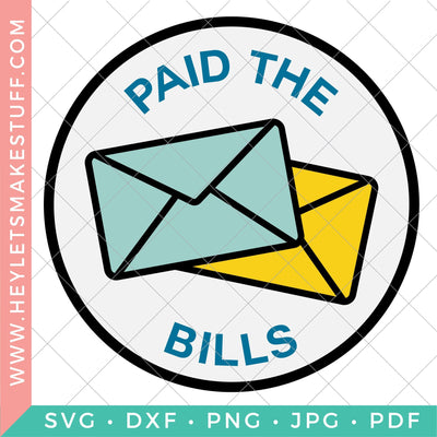 Adult Merit Badge Paid the Bills SVG Hey Let's Make Stuff 