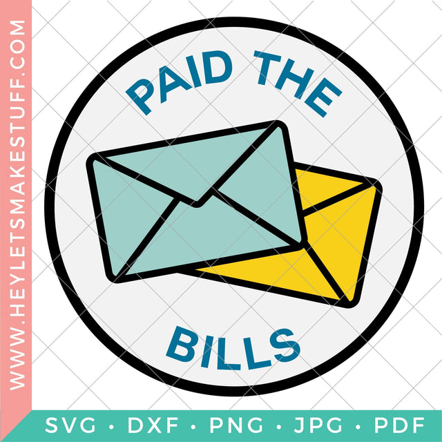 Adult Merit Badge Paid the Bills SVG Hey Let's Make Stuff 
