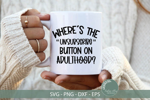 Adulthood SVG-Funny SVG-Sarcastic T-shirt SVG SVG Linden Valley Designs 