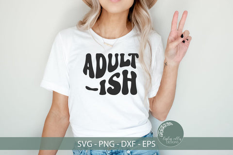 Adultish SVG-Funny Mom SVG-Retro SVG SVG Linden Valley Designs 