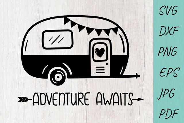 Adventure Awaits Camper SVG, Camping SVG, Files for Cricut SVG Irina Ostapenko 