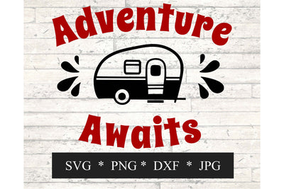Adventure Awaits Camper SVG SVG Digital Honeybee 