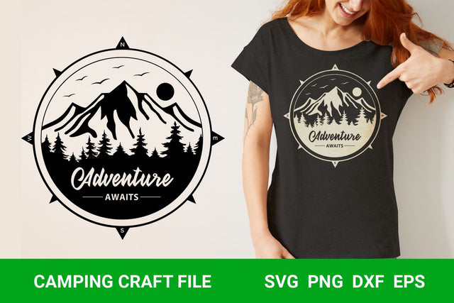 Adventure awaits compass svg, Adventure svg, Compass svg SVG KMarinaDesign 