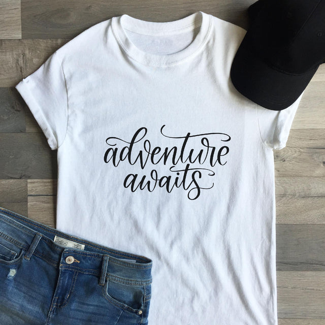 Adventure Awaits Cut File SVG Cursive by Camille 