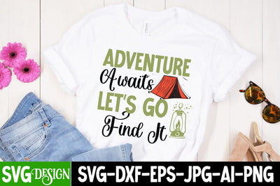 Adventure Awaits Let's Go Find it SVG Cut File, Adventure Awaits Let's Go Find it SVG Design SVG BlackCatsMedia 
