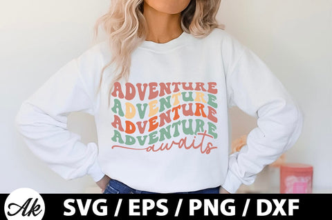 Adventure awaits Retro SVG SVG akazaddesign 
