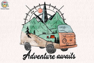Adventure awaits Sublimation Design Sublimation LAM HOANG THUY 