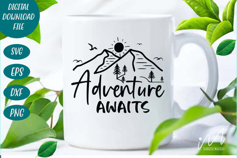 Adventure awaits svg, adventure t shirt, camp t shirt svg SVG Isabella Machell 