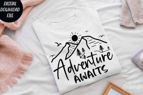 Adventure awaits svg, adventure t shirt, camp t shirt svg SVG Isabella Machell 