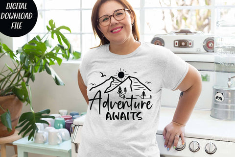 Adventure awaits svg, adventure t shirt, camp t shirt svg SVG Isabella Machell 