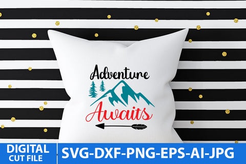 Adventure Awaits SVG Cut File ,Camper SVG Bundle SVG BlackCatsMedia 