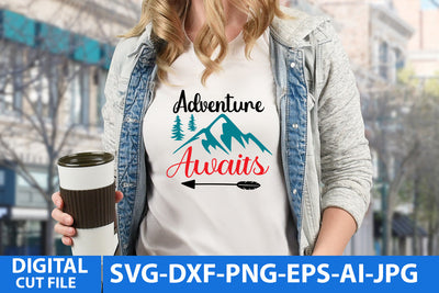 Adventure Awaits SVG Cut File ,Camper SVG Bundle SVG BlackCatsMedia 
