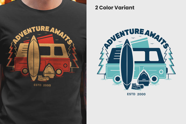 Adventure Awaits SVG T-shirt Design SVG futivesvg 