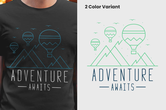 Adventure Awaits SVG T-shirt Design SVG futivesvg 
