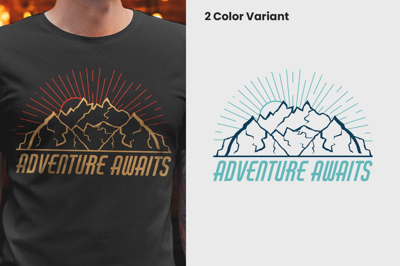 Adventure Awaits T-shirt Design SVG futivesvg 