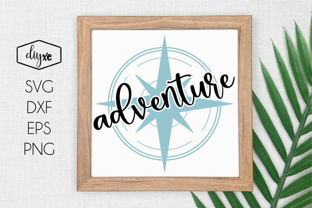 Adventure Compass | Travel SVG Cut File SVG DIYxe Designs 