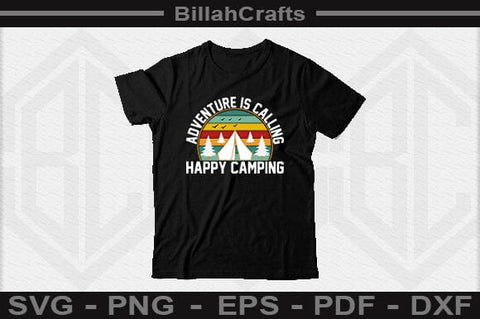 Adventure Is Calling Happy Camping SVG File SVG BillahCrafts 