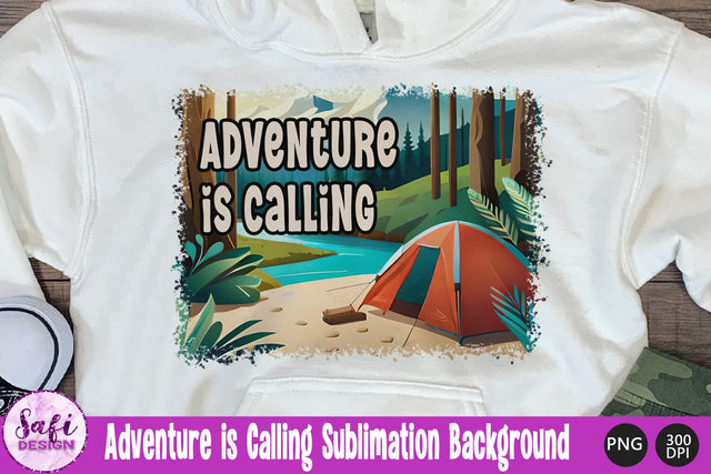 Adventure is Calling Sublimation Background Sublimation Safi Design 