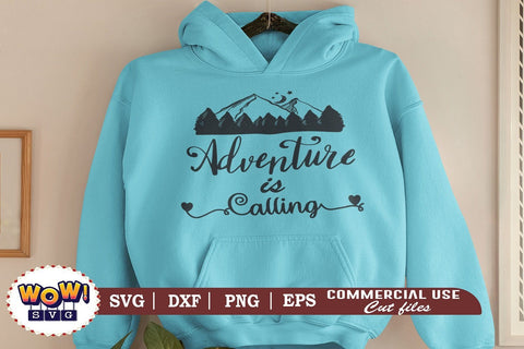 Adventure is calling svg, Camping svg, RV svg, Dxf, Png SVG Wowsvgstudio 