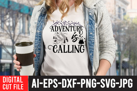 Adventure is Calling SVG Cut File SVG BlackCatsMedia 