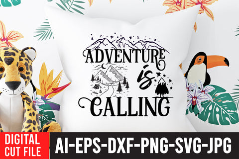 Adventure is Calling SVG Cut File SVG BlackCatsMedia 