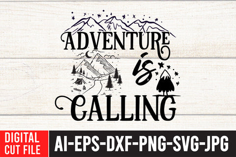 Adventure is Calling SVG Cut File SVG BlackCatsMedia 
