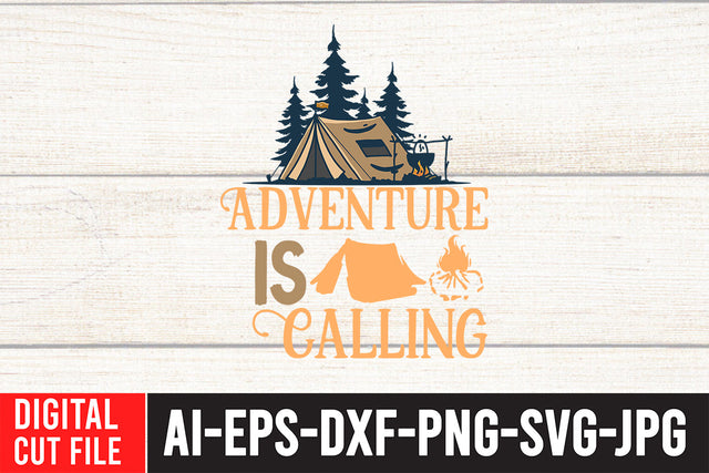 Adventure is Calling SVG Cut File SVG BlackCatsMedia 