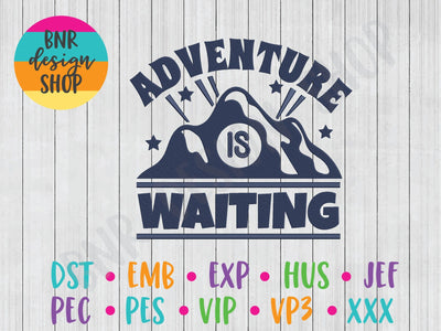 Adventure is Waiting Machine Embroidery Design Embroidery/Applique BNRDesignShop 