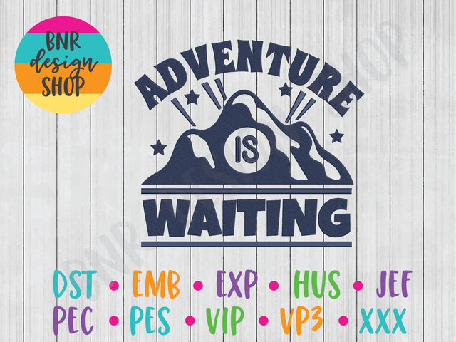 Adventure is Waiting Machine Embroidery Design Embroidery/Applique BNRDesignShop 