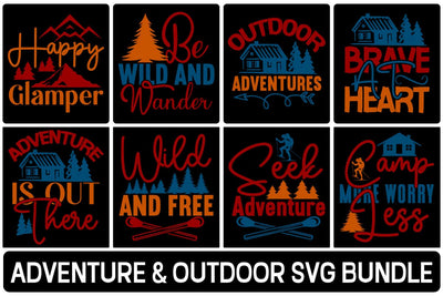 ADVENTURE & OUTDOOR SVG BUNDLE SVG designmaster24 