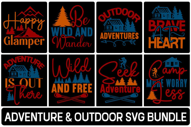 ADVENTURE & OUTDOOR SVG BUNDLE SVG designmaster24 