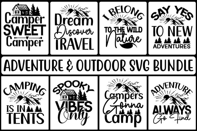 ADVENTURE & OUTDOOR SVG BUNDLE SVG designmaster24 