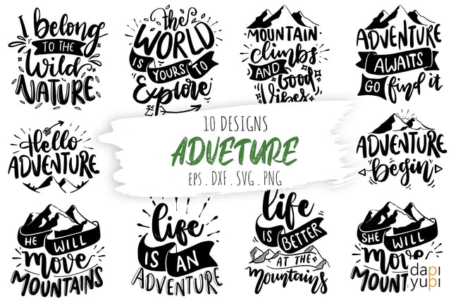 Adventure Quotes Bundle SVG dapiyupi store 