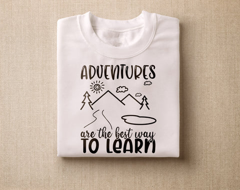 Adventure Quotes SVG Bundle, 6 Designs, Adventure Sayings SVG, Adventures Are The Best Way To Learn SVG, Best View Comes After The Hardest Climb SVG SVG HappyDesignStudio 