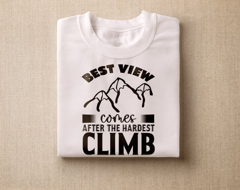 Adventure Quotes SVG Bundle, 6 Designs, Adventure Sayings SVG, Adventures Are The Best Way To Learn SVG, Best View Comes After The Hardest Climb SVG SVG HappyDesignStudio 