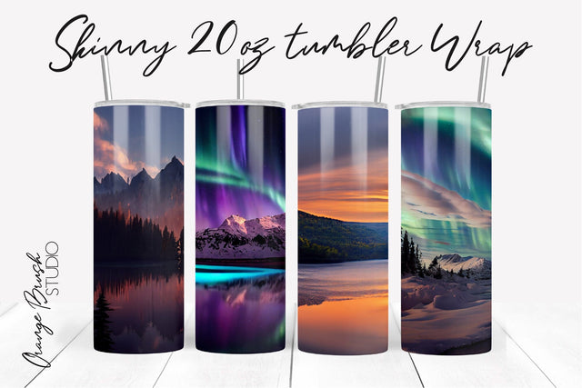 Adventure Sublimation Bundle Skinny Tumbler Sublimation OrangeBrushStudio 