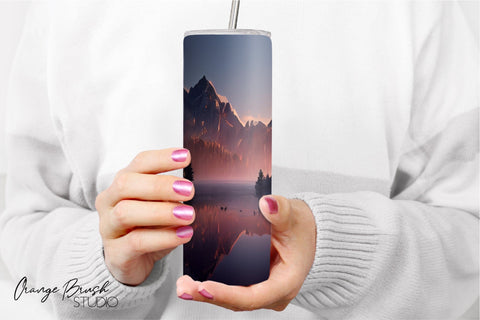 Adventure Sublimation Bundle Skinny Tumbler Sublimation OrangeBrushStudio 
