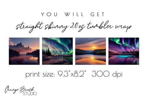 Adventure Sublimation Bundle Skinny Tumbler Sublimation OrangeBrushStudio 