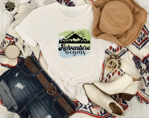 Adventure Sublimation Designs Bundle, 6 Adventure Quotes PNG Files, The World Is Yours To Explore PNG, And So The Adventure Begins PNG, Adventures Are The Best Way To Learn PNG Sublimation HappyDesignStudio 