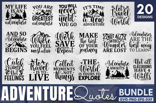 Adventure SVG bundle, Camping SVG Bundle SVG DESIGNISTIC 