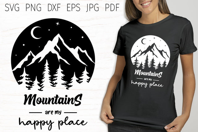 Adventure svg, mountain svg scene & quote, camping svg cut SVG Digital Rainbow Shop 