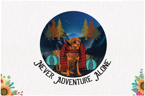 Adventure with Dog Fall Sublimation Sublimation Jagonath Roy 