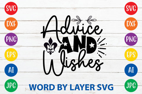 Advice And Wishes, Wedding SVG Cut File SVG Rafiqul20606 